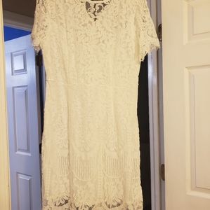 BRAND NEW white lace dress